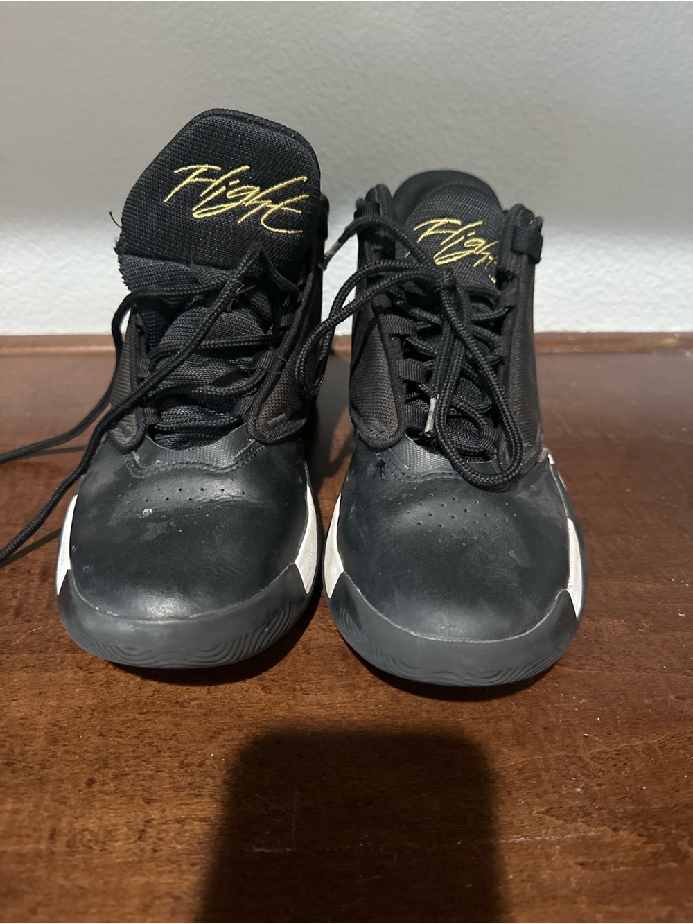 Jordan Kids' Black and Gold Basketball Sneakers